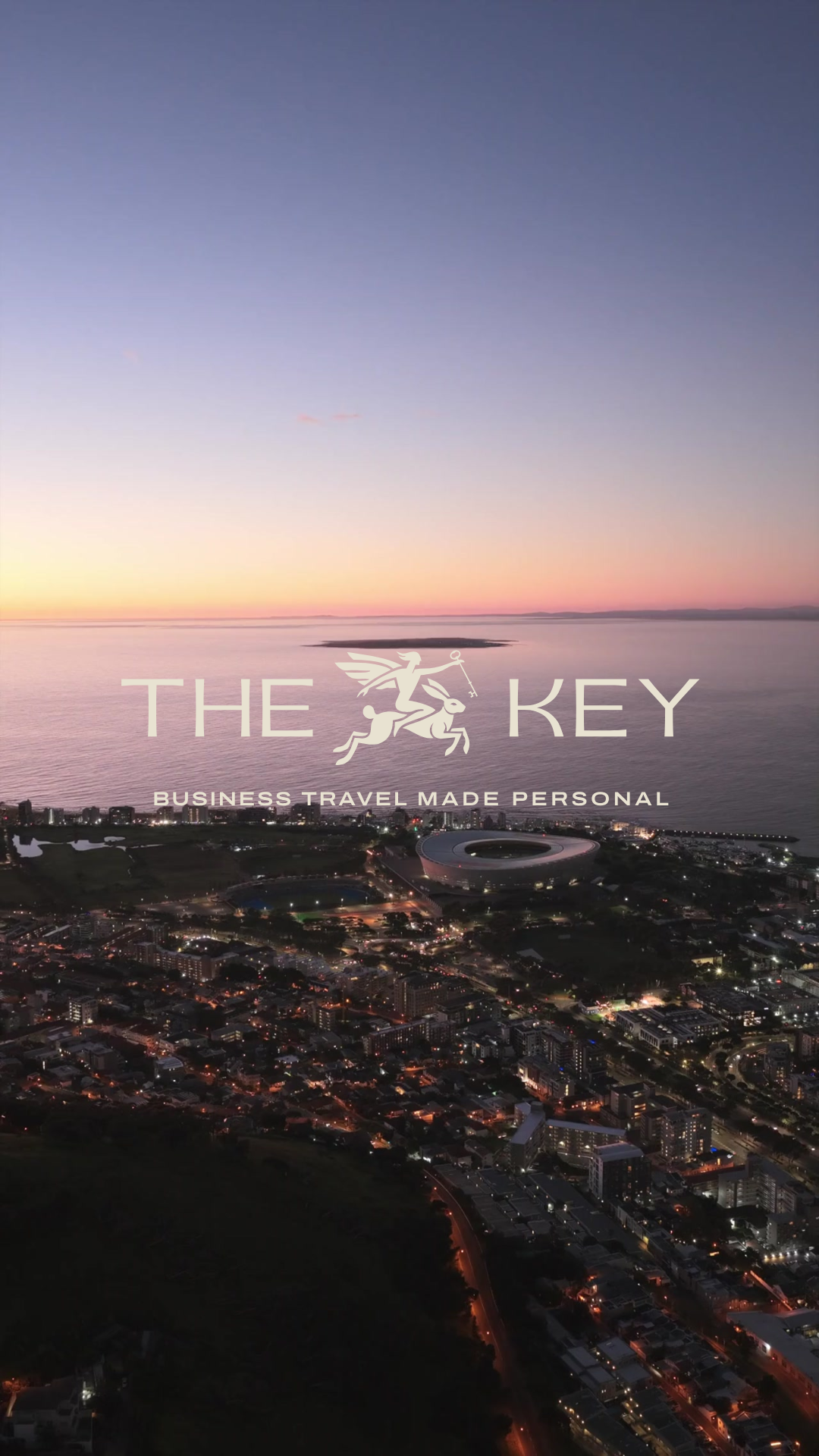 Cape Town city at sunset
